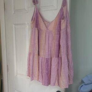L*Space Pink and Purple Mini Dress